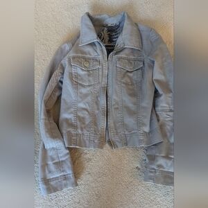 Refuge Light Gray Jean Jacket